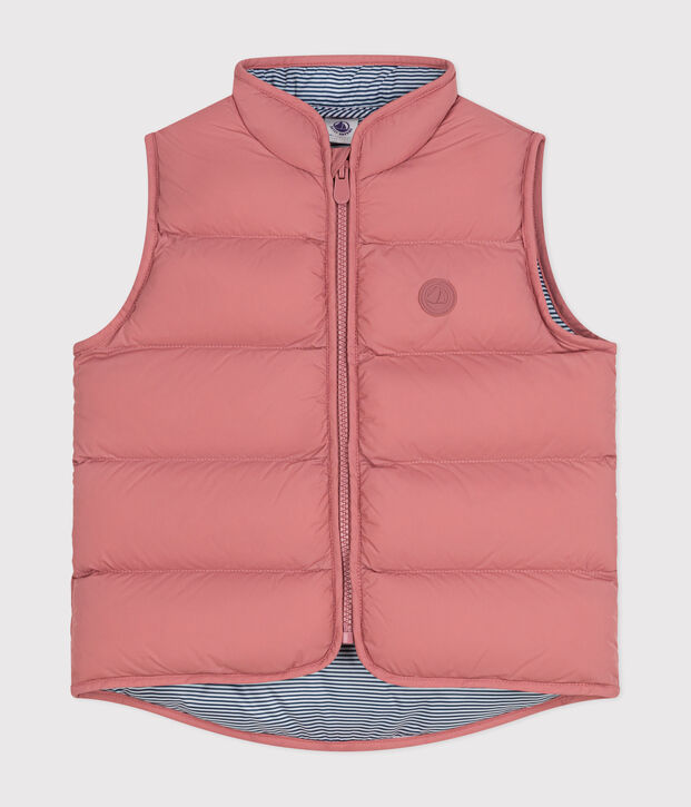 Children's Sleeveless Quilted Padded Jacket pink