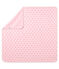 Unisex baby printed blanket VIENNE pink/MULTICO white