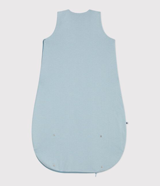 Stripy cotton 0.5 TOG baby sleeping bag MIMI /MARSHMALLOW