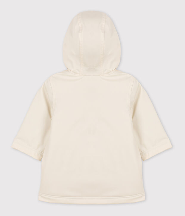 Babies' Quilted Recycled Warm Raincoat Ecru
