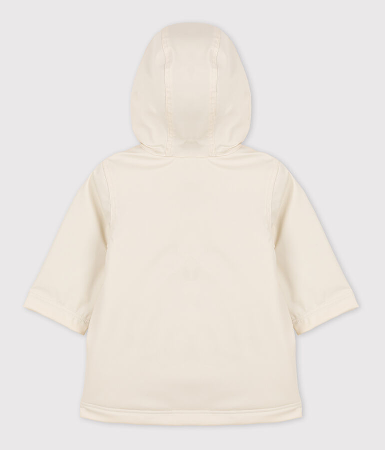 Babies' Quilted Recycled Warm Raincoat Ecru