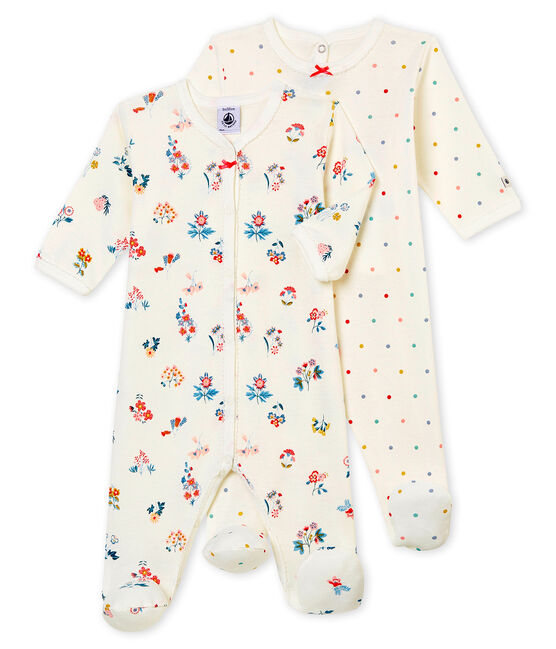 Baby girl's sleepsuit duo variante 1