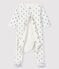 Baby Boys' Koala Print Velour Bodyjama MARSHMALLOW white/MULTICO white