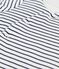 Babies' Striped Organic Cotton Long Playsuit MARSHMALLOW white/SMOKING blue