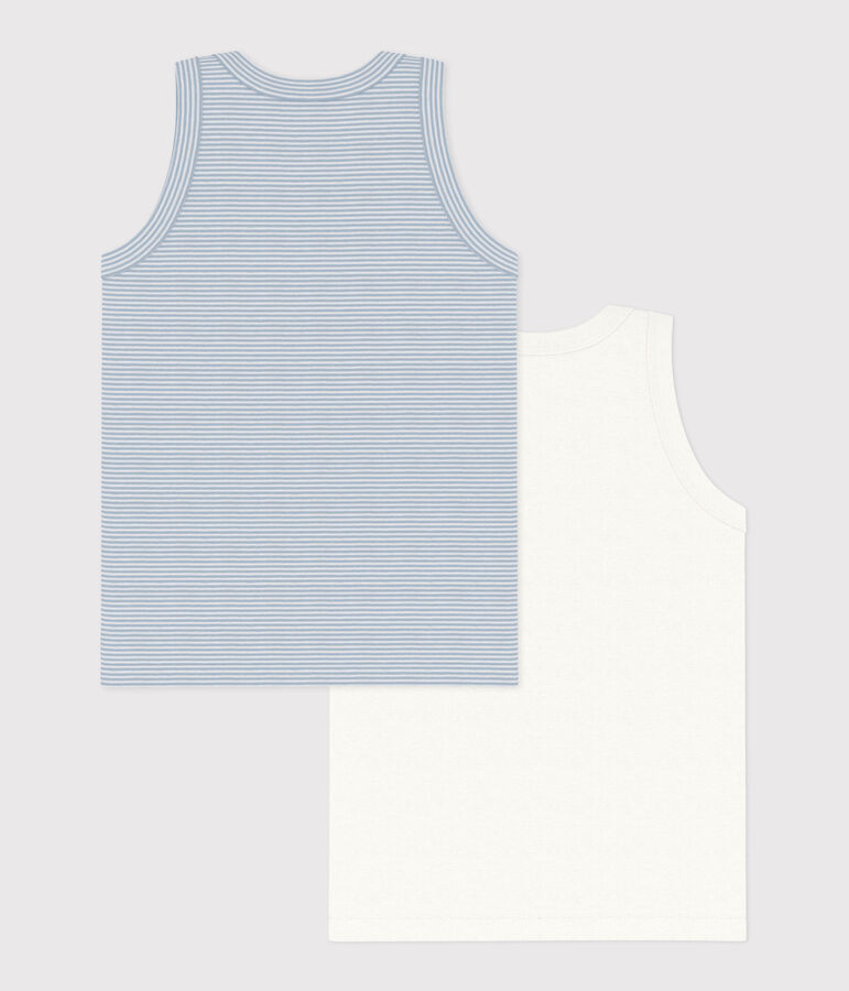 Children''s cotton tank tops - 2-pack multicolor