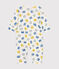 Babies' Footless Cotton Pyjamas MARSHMALLOW white/MULTICO white