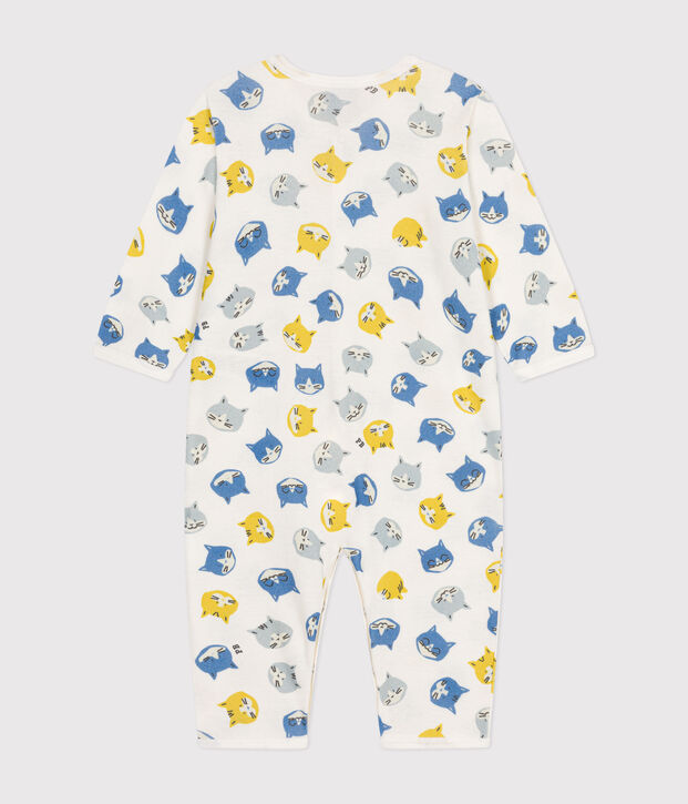 Babies' Footless Cotton Pyjamas white/multicolor