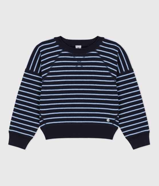 Children's Unisex Cotton Sweatshirt SMOKING blue/SKY CHINE