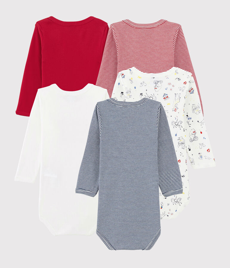 Baby Boys' Long-Sleeved Bodysuit - 5-Piece Set multicolor