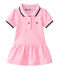 Baby girl's short-sleeved dress BABYLONE pink