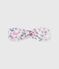 Babies' hairband in floral-print poplin CHARME pink/MULTICO white