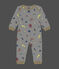 Popperless and Footless Cotton Sea Animals Sleepsuit MARSHMALLOW white/MULTICO white