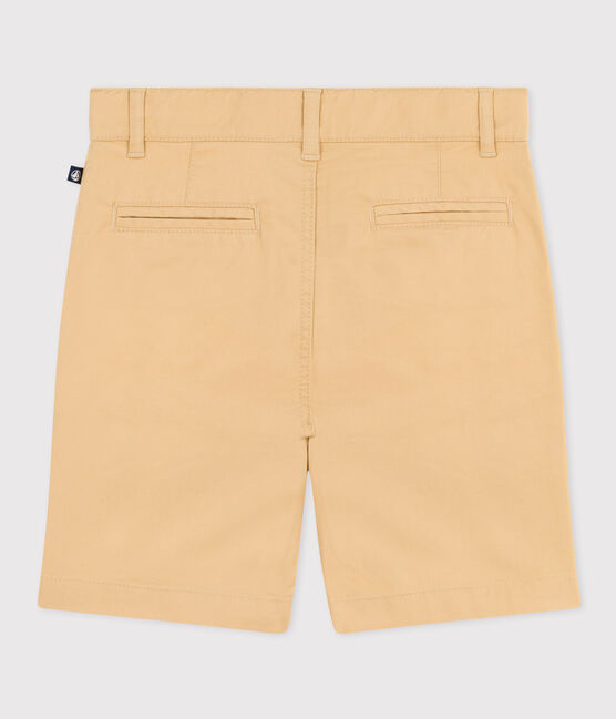 Boys' Cotton Canvas Bermuda Shorts FACILE beige