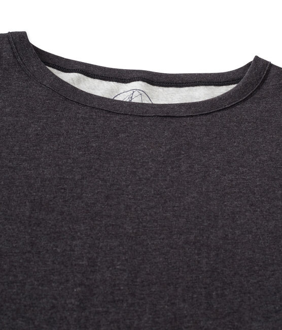 Women's maxi T-shirt in mottled extra-fine tube knit CITY CHINE grey