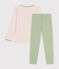 Girls' long-sleeved cotton pyjamas PANACOTTA /SABIO