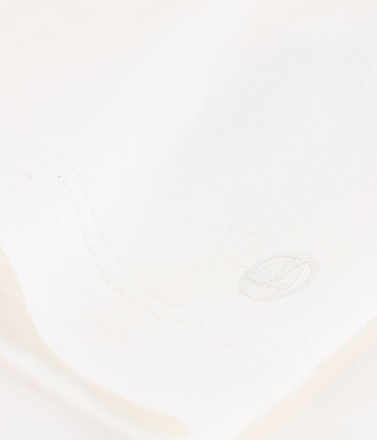 Girls' Short-Sleeved Cotton T-Shirt white