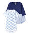 Baby boys' 3-piece set CHALOUPE blue/ECUME white/PERSE