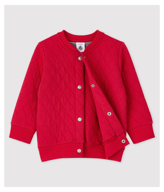 Babies' Tube Knit Cardigan TERKUIT red