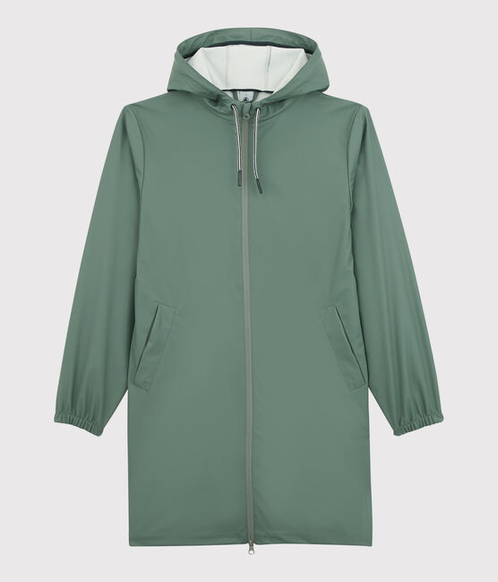 Unisex Long Light Recycled Fabric Raincoat THUYA green