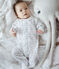 Baby Boys' Tube Knit Sleepsuit MARSHMALLOW white/MULTICO white