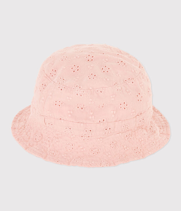 Babies' English embroidery Sun Hat pink