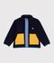 Children's jacket in plain colourblock sherpa SMOKING