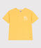 Children's short-sleeved printed cotton T-shirt ORGE yellow