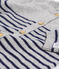 Babies' Long Jumpsuit in 100% Cashmere SUBWAY grey/SMOKING blue