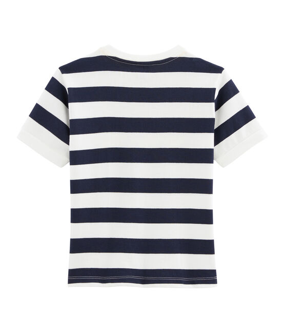 Boys' T-Shirt SMOKING blue/MARSHMALLOW white