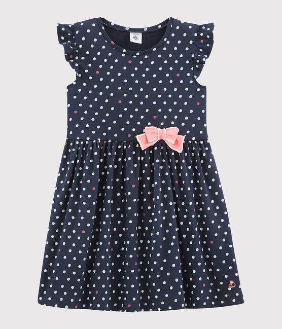 Girls' Dress SMOKING blue/MULTICO white