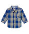 Baby boy's checked shirt LIMOGES blue/MULTICO white