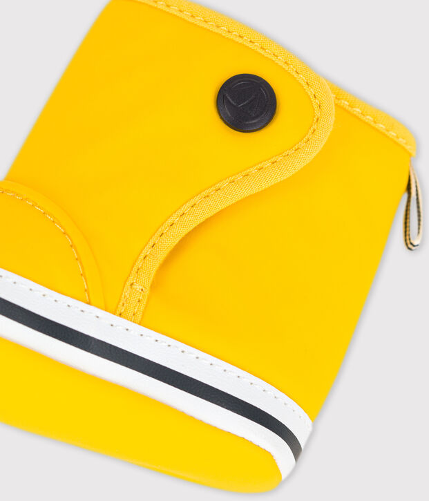Babies' rain bootees yellow