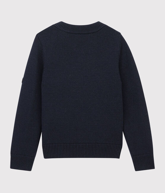 Children's Wool and Cotton Pullover SMOKING blue