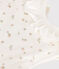 Babies' floral velour TOG3 sleeping bag MARSHMALLOW white/MULTICO white