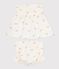 Babies' 2-piece cotton outfit, comprising  blouse and bloomers with a floral print MILK /MULTICO