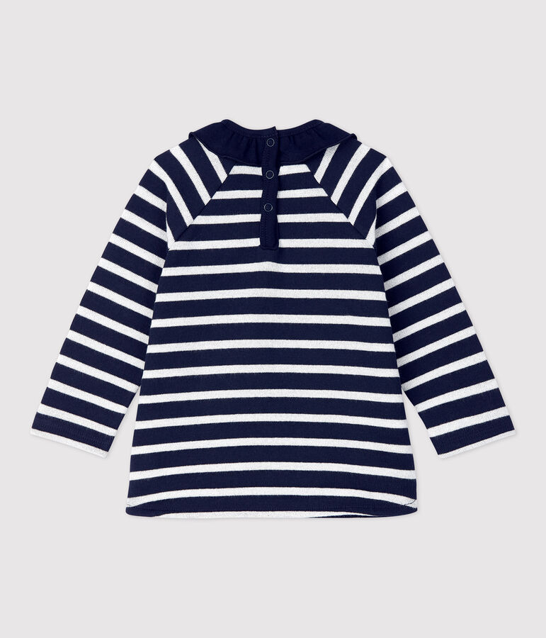 Babies' Cotton Blouse SMOKING blue/MARSHMALLOW ARGENT BRILLANT