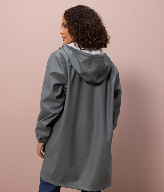 Unisex Long Light Recycled Fabric Raincoat THUYA green