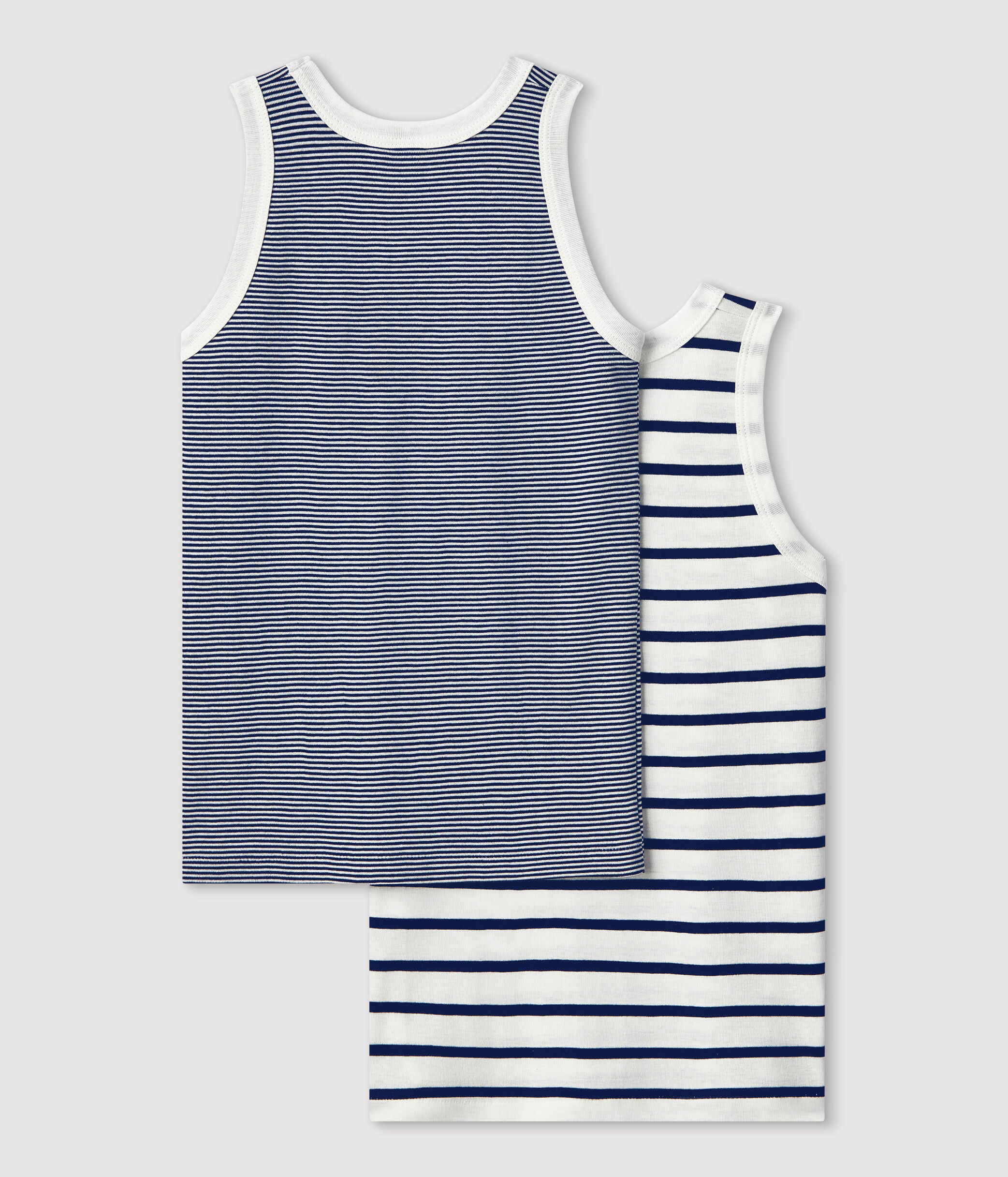 Petit Bateau - Striped Wool Sweater Marinière - Navy blue
