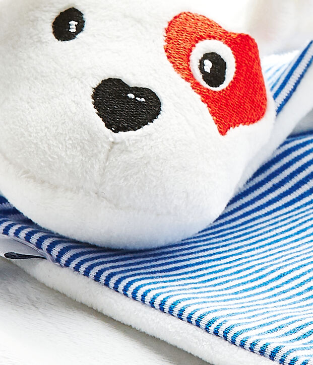 Flat dog comforter white/multicolor