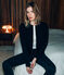 women's quilted cardigan NOIR black/DORE yellow