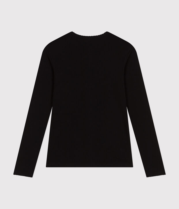 Women's Iconic Cocotte Stitch Cotton T-Shirt black