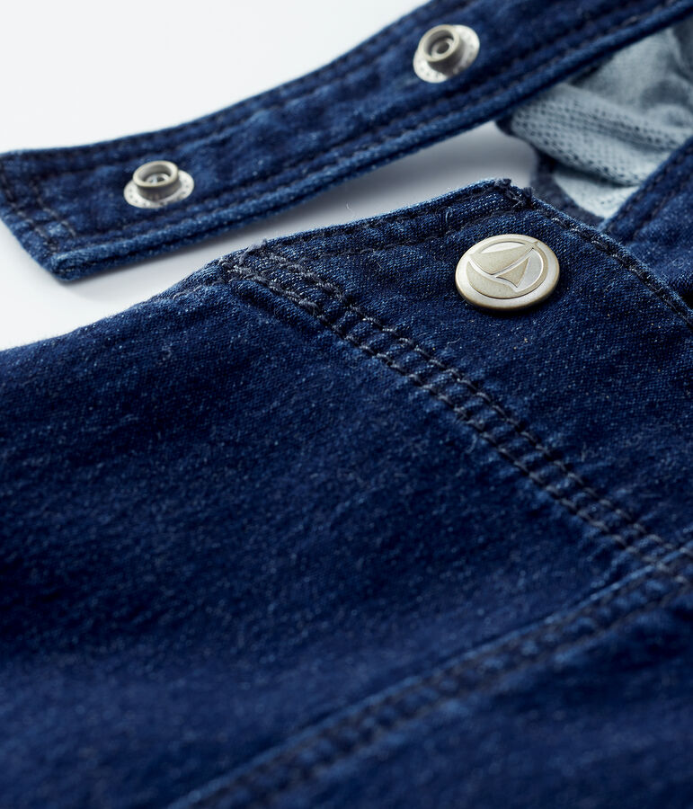 Girls' Denim Dungaree Dress blue