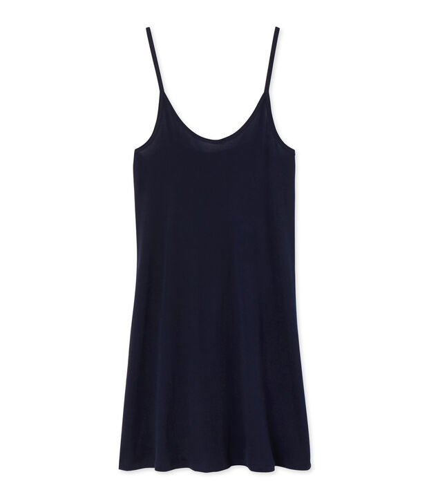 Chemise &agrave; bretelles femme en coton l&eacute;ger blue