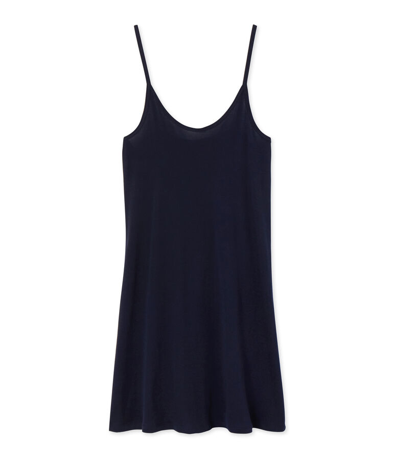 Chemise &agrave; bretelles femme en coton l&eacute;ger blue