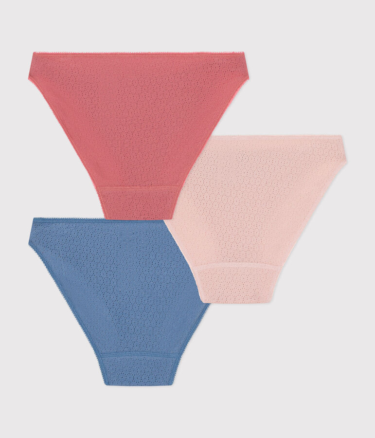 Women's openwork cotton briefs - 3-pack variante 1