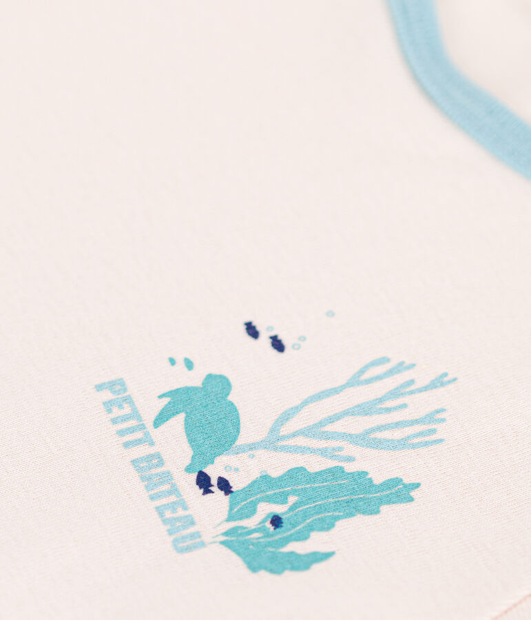 Children's short-sleeved cotton T-shirt beige