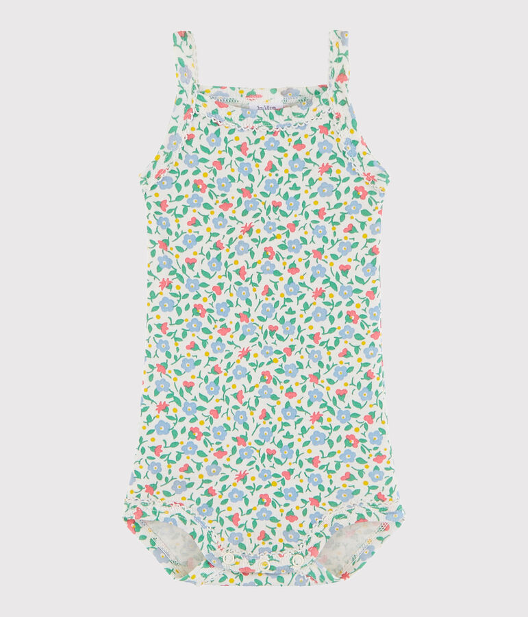 Baby Girls' Strappy Bodysuit white/multicolor