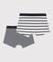 Boys' Striped Boxer Shorts - 2-Pack variante 1