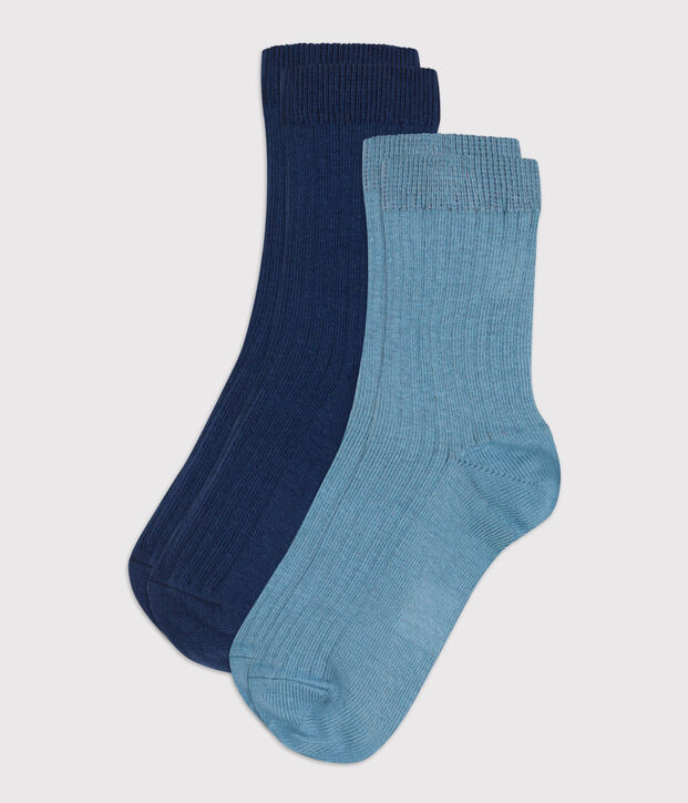 Children's Plain Unisex Socks - 2-Pack multicolor