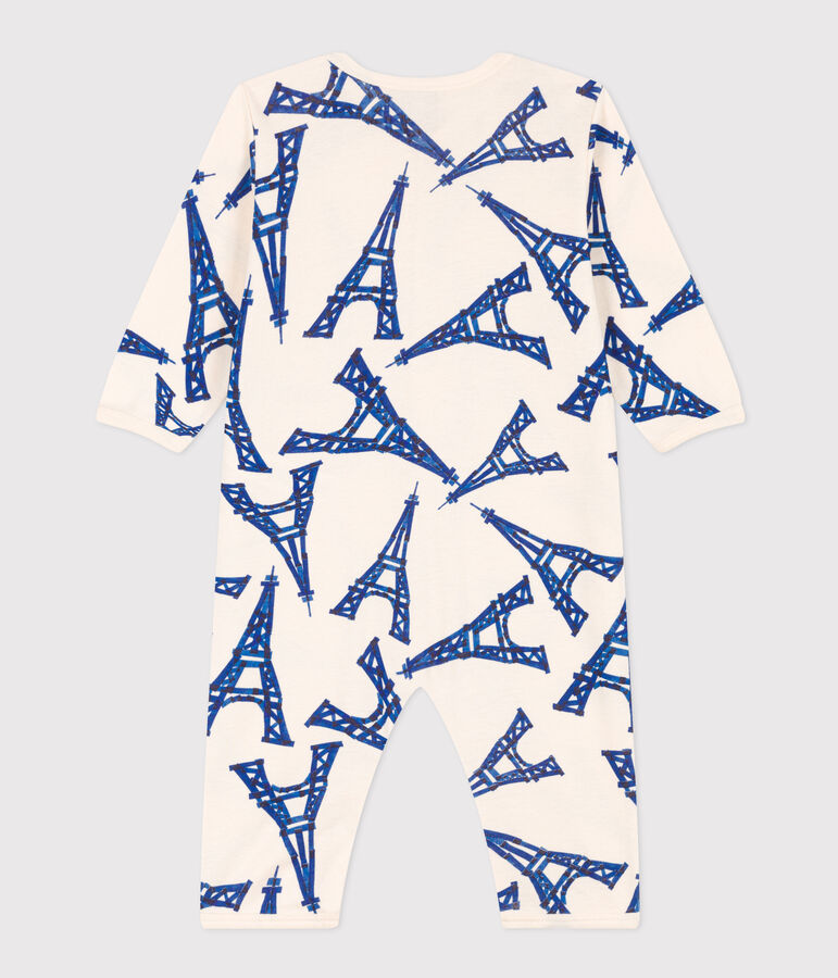 Babies' Cotton Paris Themed Pyjamas Ecru/multicolor